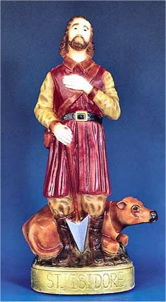 Saint Isidore Patron Saint of Farmers Statue